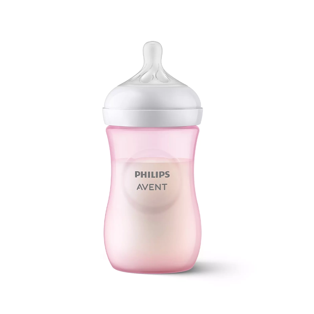 AVENT - NATURAL RESPONSE Πλαστικό Μπιμπερό 1m+ (ροζ) - 260ml SCY903/11